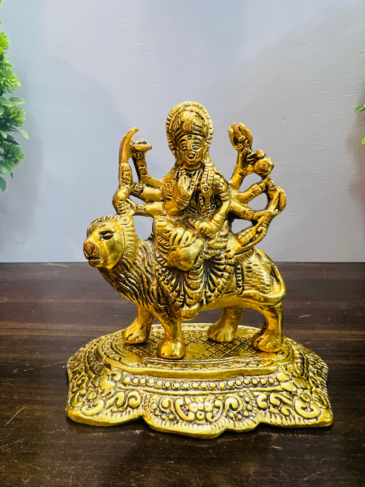 CHANDNI COLLECTION Durga Maa Durga Metal Idol Maa Ambe Murti Navratre Special Decorative Showpiece/Goddess Durga maa for Temple